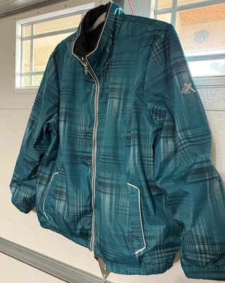 Zero Xposure Women’s Fleece Lined Jacket, Outdoor Winter Snow Ski, Teal Sz 1X - Image 1 of 4