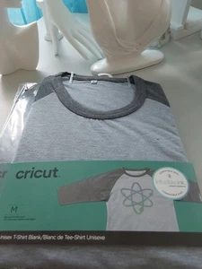 2 Camiseta Cricut Unisex En Blanco M Gris Raglán - Para Tinta Infusible - Sellada 616 - Imagen 1 de 3