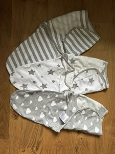 Little Seeds Swaddle Blanket 0-3 Months 3-Pack Organic Cotton Baby Swaddles –... - Picture 1 of 2