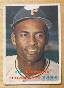 Bob Clemente 1957 Topps Baseball #76 Pittsburgh Pirates niedrige Qualität - Bild 1 von 2