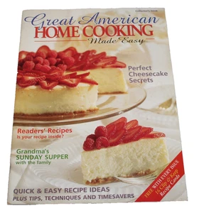 Great American Home Cooking Made Easy 1996 Cheesecake Secrets Chicken Pasta - Picture 1 of 3