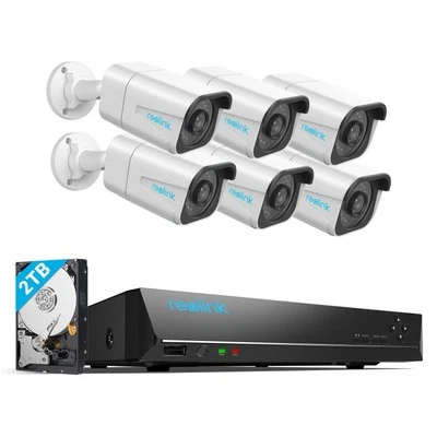 Reolink 4K PoE CCTV Kit – Smart Threat Detection, Full Surveillance Set - Image 1 of 4