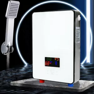 Bad Dusche Kit 230V 30-55 ℃ 6500W Elektrisch Warmwasser Durchlauferhitzer - Bild 1 von 16