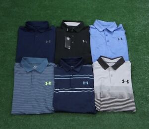 Lot de 6 polos Under Armour Golf Heat Gear The Playoff taille moyenne