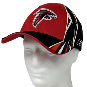 Atlanta Falcons Hat Cap Flex Fitted OSFA Football NFL Reebok 6 Panel Black - Picture 1 of 10