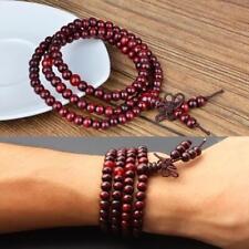 Sandalwood  Necklace Bead Mala Buddhist Buddha Meditation 108 Prayer Bracelet