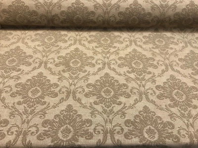 Tela de tapicería elevada Sonia Damasco Tostadas chenilla corte italiano por yarda Foto 1 de 2