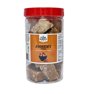 The Food Supply Jaggery Cubes 500g – Natural Unrefined Cane Sugar - Picture 1 of 3