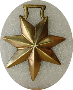 SEVEN POINT STAR vintage horse brass (7918) - Picture 1 of 3