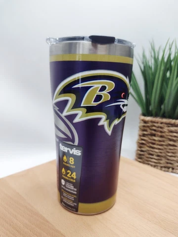 Tervis - Rush 20oz Stainless Steel tumbler - NFL - Baltimore Ravens Cover