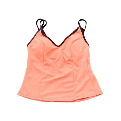 Sujetador Tankini Vintage Años 80 90 Miraclesuit Cuello en V Naranja Sherbet 8 Ligero Foto 1 de 4