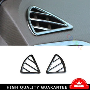 Para Hyundai Accent 2012-2017 tablero de instrumentos de acero negro L&R salida de aire moldura de ventilación 2 piezas - Imagen 1 de 6
