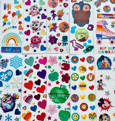 15 hojas de pegatinas | Lote de pegatinas al por mayor | Temas Mxd 4 todas las ocasiones cumpleaños Foto 1 de 4