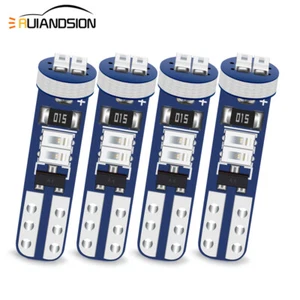 4x T5 W1.2W Bleu LED Voiture Tableau de bord Ampoule Lecture Miroirs Lampe 12V - Picture 1 of 8