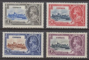 Zypern 1935 KGV Silber Jubiläum Briefmarken. Neuwertig leicht aufklappbar (MLH) - Bild 1 von 1