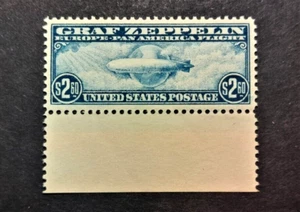 1930 US Airmail GRAF ZEPPELIN AUSGABE hervorragender EDELSTEIN $ 2,60 C15 mit wildem neuwertigem Neuling - Bild 1 von 5