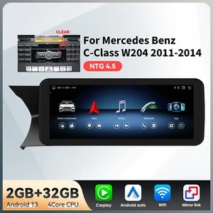 10.25" Android Car GPS Carplay Stereo for Mercedes C Class W204 2011-14 NTG4.5 - Picture 1 of 13