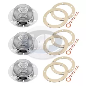 3 PACK OIL STRAINER FILTERS W/ GASKETS VOLKSWAGEN T2 TRANSPORTER BUS 1970-1971 - Picture 1 of 2