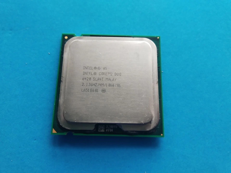 INTEL CORE 2 DUO E6420 2 CORES A 2,13 GHz LGA 775 4MB CACHE  BUS A 800MHz 64BIT - Imagen 1 de 3