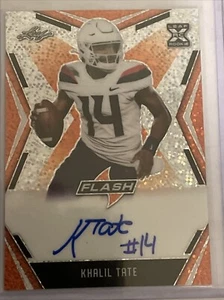 2020 Leaf Flash Khalil Tate Orange XRC  Auto Autograph #/10 arizona wildcats - Picture 1 of 1
