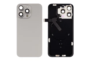 Back Glass With Steel Plate With Wireless NFC Charging (Natural Titanium) - Picture 1 of 3