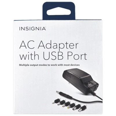 Insignia Universal AC Adapter with USB port (NS-AC1200-C) - Image 1 of 2