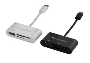 Micro SD TF USB Android Type C Card Reader For Samsung Huawei LG OTG Phone PC - Picture 1 of 10