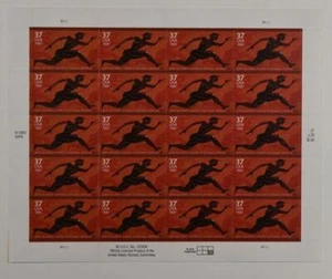 US SCOTT 3863 PANE OF 20 2004 OLYMPIC GAMES STAMPS 37 CENT FACE MNH - Picture 1 of 1