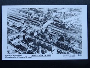 London WIMBLEDON IN 1920 Birds Eye Aerial View RP Postcard by Pamlin C4051 - Picture 1 of 2