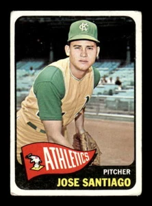 1965 Topps Baseball #557 Jose Santiago RC Kansas City Athletics CREASED - Picture 1 of 2