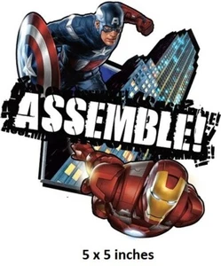 Calcomanía de pared de Marvel Comics Avengers montaje logotipo palo peeling arte pegatina de vinilo EE. UU. - Imagen 1 de 1