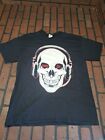 Gamer Life Skull Graphic Black T Shirt Size XL