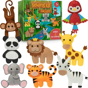 Sewing Kit for Kids, Fun and Educational Animal Craft Set for Boys and Girls Age - Picture 1 of 9