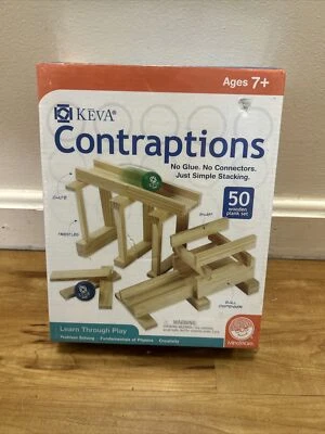 Mindware ~ Keva Contraptions 50 pc Building Block Plank Set Brand NEW SEALED - Image 1 of 2