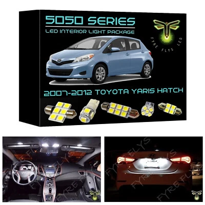 Kit de pacote de luzes interiores LED brancas 5050 para Toyota Yaris hatchback 2007-2012 - Imagem 1 de 4