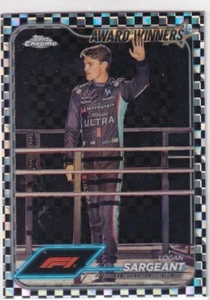 Topps 2024 Chrome Formula 1 No. 186 Logan Sargeant Checkerflag Refractor - Bild 1 von 2