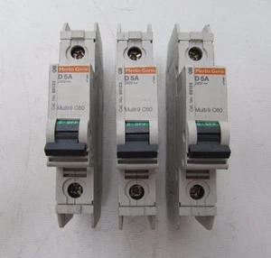 Merlin Gerin D5A Multi9 C60 1 Pole Circuit Breaker 240V 60123 - Picture 1 of 3
