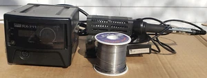 Soldering Station GOOT RX-711AS + ST-77 RX-70G Stand Iron & NIHON Almit KR-19 SH - Picture 1 of 8