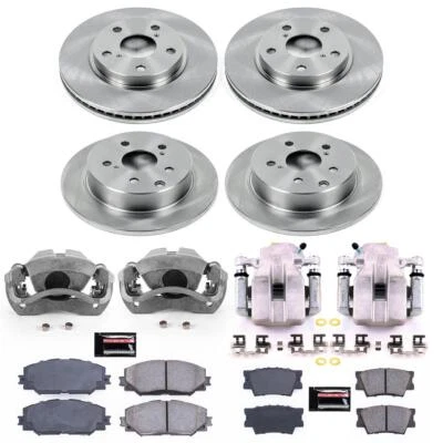 PowerStop Disc Brake Kit - Front and Rear - Fits Toyota RAV4 2011-2018 OE Stock - Imagem 1 de 4