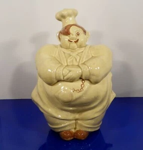 Vintage Red Wing CHEF PIERRE Cookie Jar 1940s Pottery Collectible Hand Painted - Picture 1 of 11