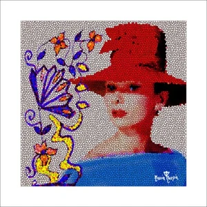 MARIA MURGIA "Serie Pop Art: Audrey Hepburn" cm 50x50 Edizione limitata 1/8 - Foto 1 di 6