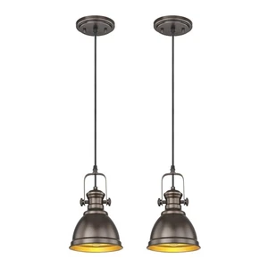 2 Pack Pendant Lights Kitchen Island, Farmhouse Hanging Lights Fixtures with ... - Picture 1 of 7