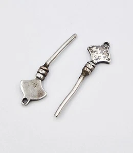 ANTIQUE STERLING SILVER TEAPOT / KETTLE STAND KEYS c1900 WALKER & HALL - Picture 1 of 4