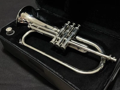 Selman 825N Silber Flügelhorn, Ultraschall gereinigt, Gehäuse + Hi-Tone French MP - Bild 1 von 4