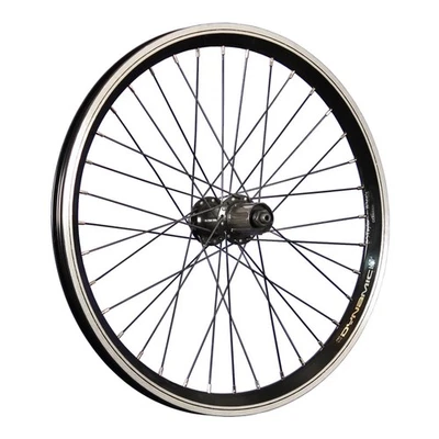 20 Zoll Hinterrad Grünert Dynamic4 Shimano FH-QC300 7-11 Disc / V-Brake schwarz - Bild 1 von 4