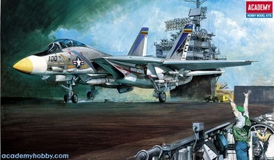 ACADEMY U.S. NAVY FIGHTER F-14A TOMCAT- MODELO IN PLASTICA DA COSTRUIRE – 12253  - Immagine 1 di 4
