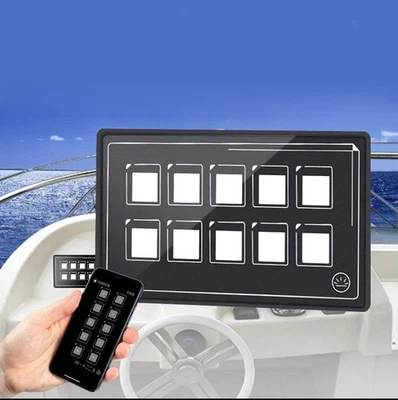 10P LED Touch Screen Membrane Control Switch Panel APP Control Universal - Image 1 of 4