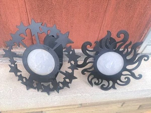 Applique da parete Partylite sole e luna portacandele luce tè celeste - Foto 1 di 5
