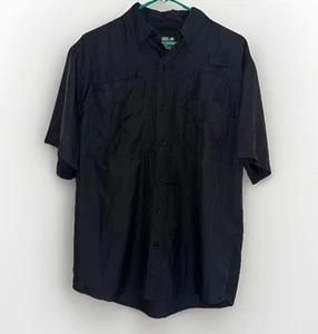 Reel Legends Saltwater II Camicia da Pesca Uomo Taglia M Nera Manica Corta Ventilata - Foto 1 di 4