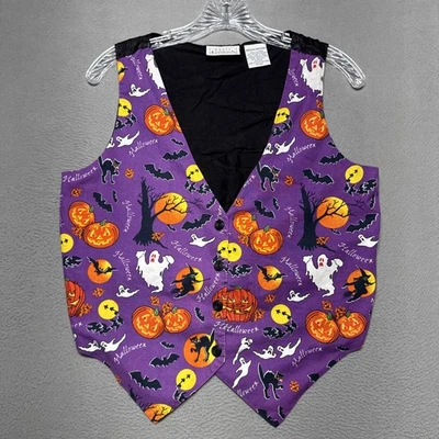 Chaleco Vintage Edición Básica Halloween Talla Mediana Bruja Fantasma Otoño Calabaza Espeluznante Foto 1 de 4